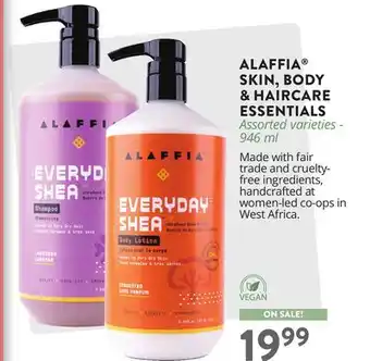 Ki Nature & Santé ALAFFIA SKIN, BODY & HAIRCARE ESSENTIALS offer