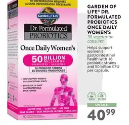 Ki Nature & Santé GARDEN OF LIFE DR. FORMULATED PROBIOTICS ONCE DAILY WOMEN'S offer