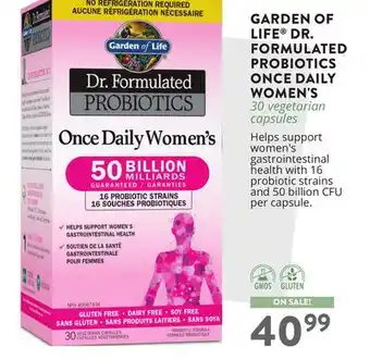 Ki Nature & Santé GARDEN OF LIFE DR. FORMULATED PROBIOTICS ONCE DAILY WOMEN'S offer