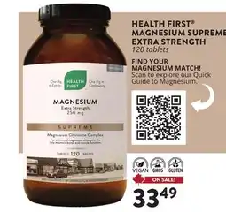 Ki Nature & Santé HEALTH FIRST MAGNESIUM SUPREME EXTRA STRENGTH offer