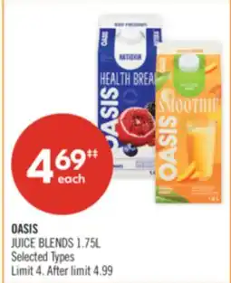 Shoppers Drug Mart OASIS JUICE BLENDS offer