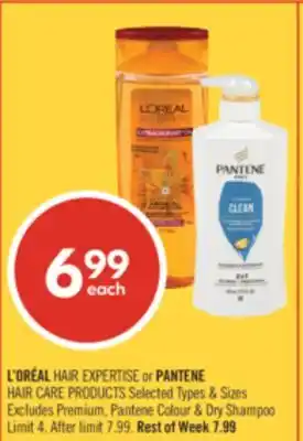 Shoppers Drug Mart L'OREAL HAIR EXPERTISE or PANTENE HAIR CARE PRODUCTS offer