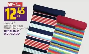 Gagnon - La Grande Quincaillerie TAPIS DE PLAGE 65.25 X 25.25 offer