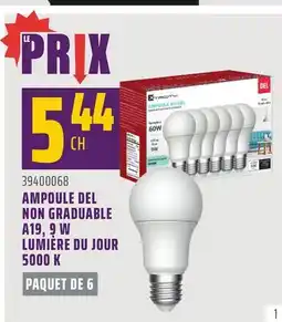 Gagnon - La Grande Quincaillerie AMPOULE DEL NON GRADUABLE A19, 9 W LUMIÈRE DU JOUR 5000 K offer