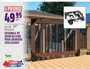 Gagnon - La Grande Quincaillerie ENSEMBLE DE QUINCAILLERIE POUR BARRIÈRE COULISSANTE offer