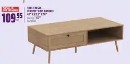Gagnon - La Grande Quincaillerie TABLE BASSE D'ASPECT BOIS NATUREL 47 X 23.5 X 16 offer