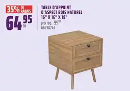 Gagnon - La Grande Quincaillerie TABLE D'APPOINT D'ASPECT BOIS NATUREL 16 X 16 X 19 offer