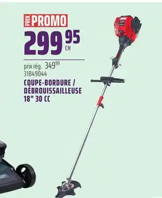Gagnon - La Grande Quincaillerie COUPE-BORDURE / DÉBROUISSAILLEUSE 18 30 CC TROY-BILT offer