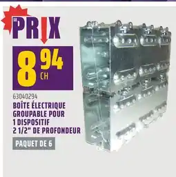 Gagnon - La Grande Quincaillerie BOÎTE ÉLECTRIQUE GROUPABLE POUR 1 DISPOSITIF 2 1/2 DE PROFONDEUR offer