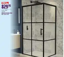 Gagnon - La Grande Quincaillerie DOUCHE EN COIN LÉONA 48 x 36 x 75 offer