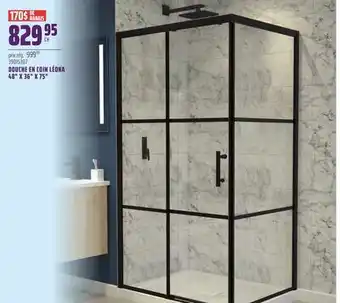 Gagnon - La Grande Quincaillerie DOUCHE EN COIN LÉONA 48 x 36 x 75 offer