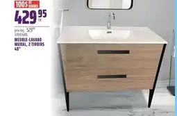 Gagnon - La Grande Quincaillerie MEUBLE-LAVABO MURAL, 2 TIROIRS 40 CDC TECH offer