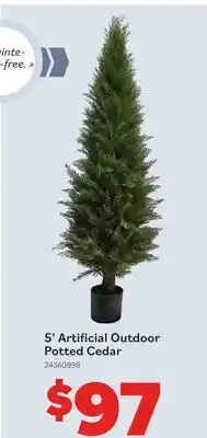 Matériaux Pont Masson 5-Foot Artificial Outdoor Potted Cedar offer