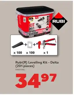 Matériaux Pont Masson Rubi(R) Levelling Kit - Delta (201 pieces ) offer