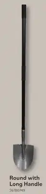 Matériaux Pont Masson Round Steel Shovel with Long Handle offer