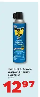 Matériaux Pont Masson Raid 400-G Aerosol Wasp and Hornet Bug Killer offer