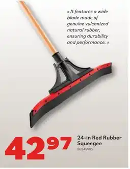 Matériaux Pont Masson 24-in Red Rubber Squeegee offer