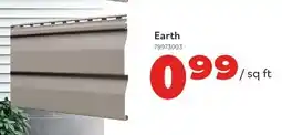 Matériaux Pont Masson MITTEN VINYL SIDING D4.5 COLONIAL 9.09 Sq ft EARTH offer
