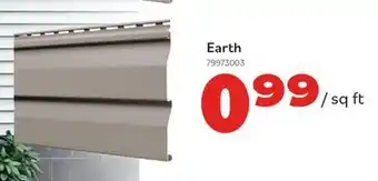 Matériaux Pont Masson MITTEN VINYL SIDING D4.5 COLONIAL 9.09 Sq ft EARTH offer