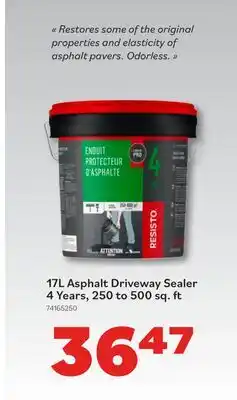 Matériaux Pont Masson Asphalt Driveway Sealer - 4 years - 17 l offer