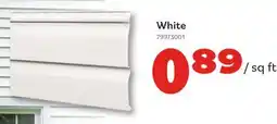 Matériaux Pont Masson Vinyl Siding D4.5 Colonial 9.09 Sq Ft White offer