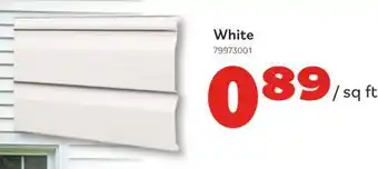 Matériaux Pont Masson Vinyl Siding D4.5 Colonial 9.09 Sq Ft White offer
