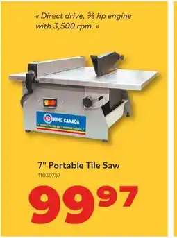 Matériaux Pont Masson 7 Portable Tile Saw offer