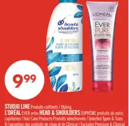 Pharmaprix STUDIO LINE Styling, L'OREAL EVER HEAD & SHOULDERS SUPREME Hair Care Products offer