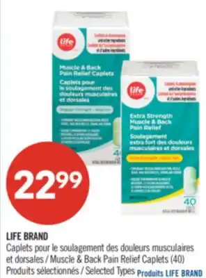 Pharmaprix LIFE BRAND Muscle & Back Pain Relief Caplets offer