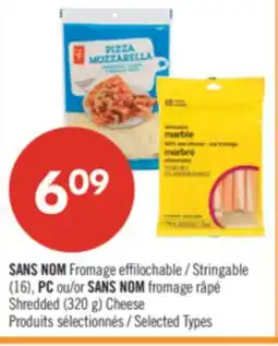 Pharmaprix Stringable (16), PC or NO NAME (320 g) Cheese offer