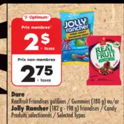 Pharmaprix Dare Gummies (180 g) or Jolly Rancher (182 g - 198 g) Candy offer