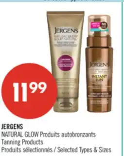 Pharmaprix JERGENS NATURAL GLOW Tanning Products offer