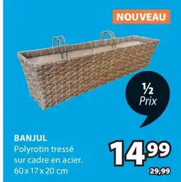 JYSK Polyrotin tressé sur cadre en acier BANJUL offer