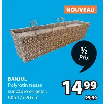 JYSK Polyrotin tressé sur cadre en acier BANJUL offer