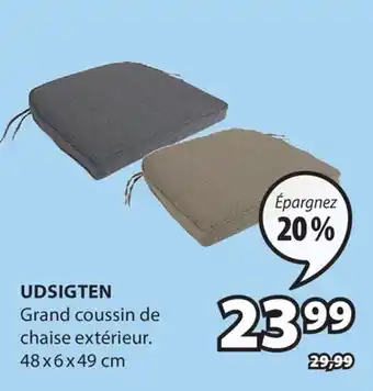 JYSK UDSIGTEN Grand coussin de chaise extérieur offer