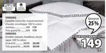 JYSK ORBORG Couette naturelle offer