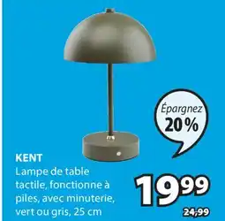 JYSK Lampe de table tactile KENT offer