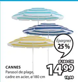 JYSK CANNES Parasol de plage, cadre en acier offer