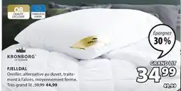 JYSK FJELLDAL Oreiller, alternative au duvet, traite-ment à l'aloès, moyennement ferme offer