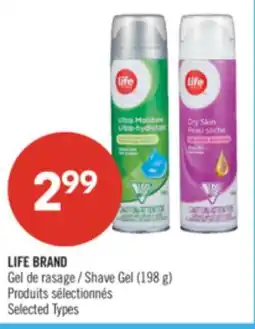 Pharmaprix LIFE BRAND Shave Gel offer