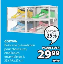 JYSK Boîtes de présentation pour chaussures GODWIN offer