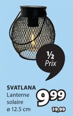 JYSK SVATLANA Lanterne solaire ø 12.5 CM offer