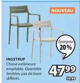 JYSK Chaise extérieure empilable INGSTRUP offer