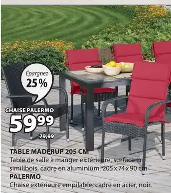 JYSK Table de Table Maderup 205 CM offer
