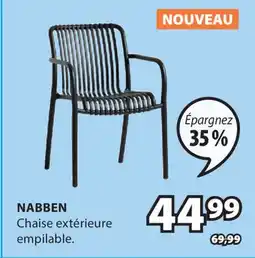 JYSK NABBEN Chaise extérieure empilable offer