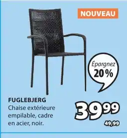 JYSK Chaise extérieurs empilable FUGLEBJERG offer