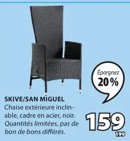 JYSK Chaise extérieure inclinable SKIVE/SAN MIGUEL offer