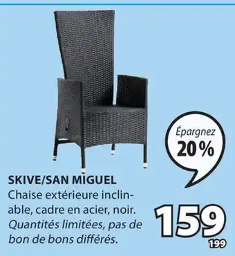 JYSK Chaise extérieure inclinable SKIVE/SAN MIGUEL offer