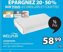 JYSK HAMMAREN Oreiller en mousse viscoélastique offer