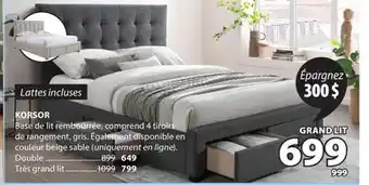 JYSK Korsor Base de lit Rembourrée offer